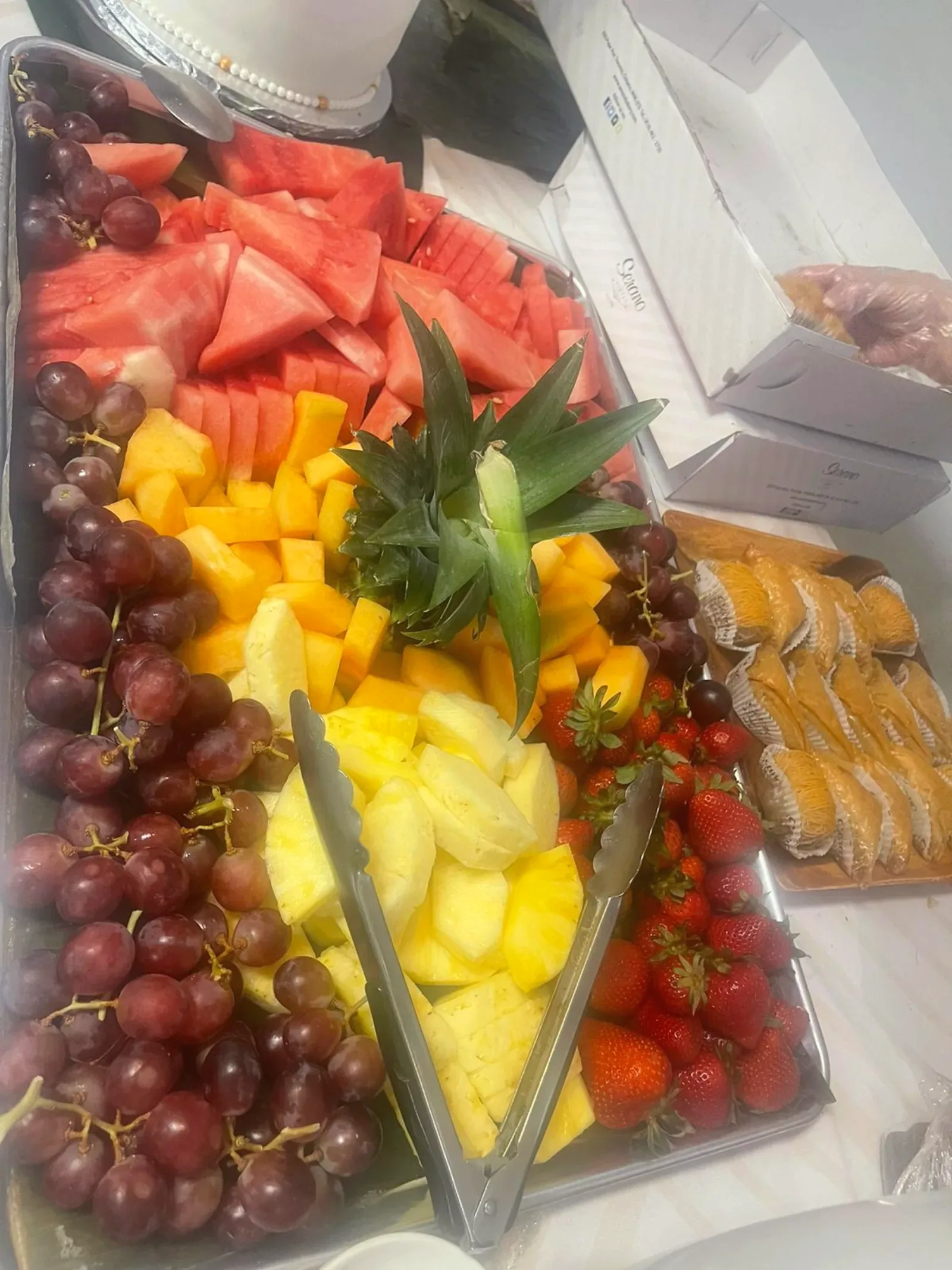 Fresh fruit on the counter, the morning shift