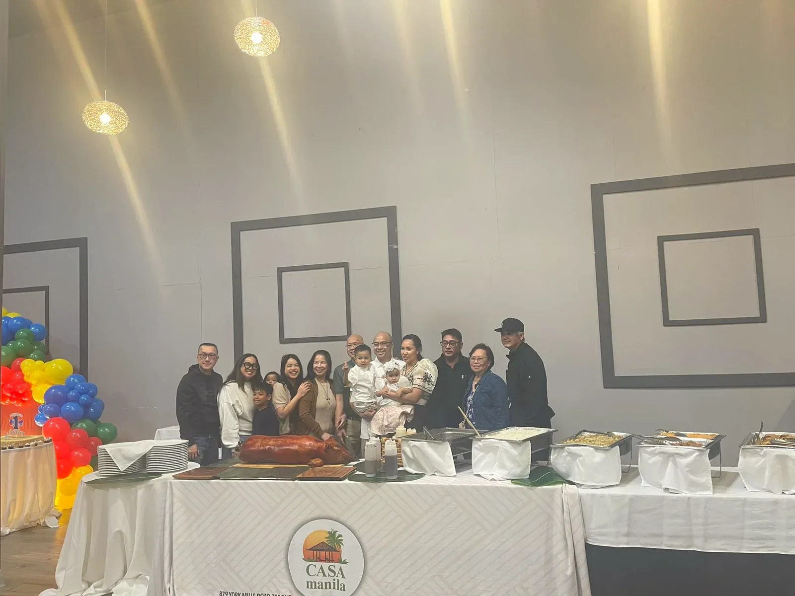 A multi-generational gathering at Casa Manila